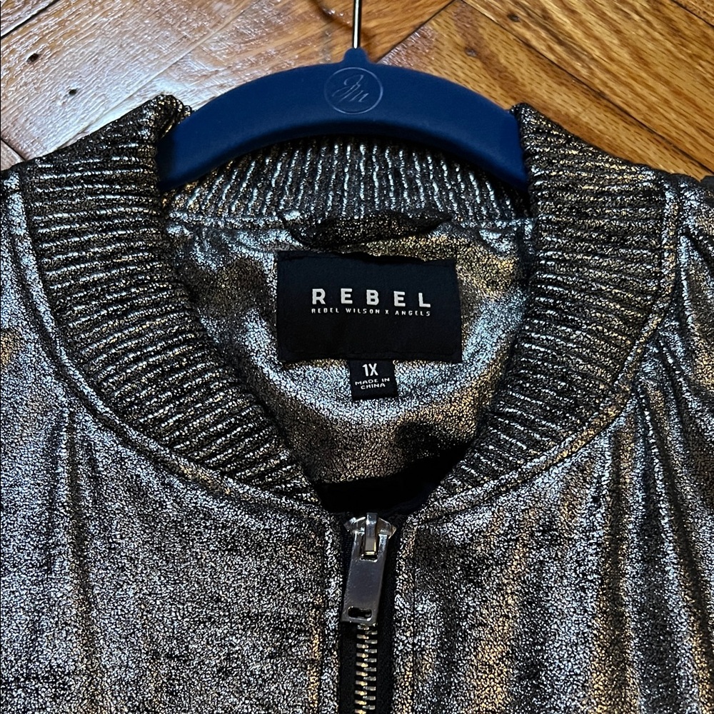 REBEL Wilson ANGELS Bomber Jacket NWOT